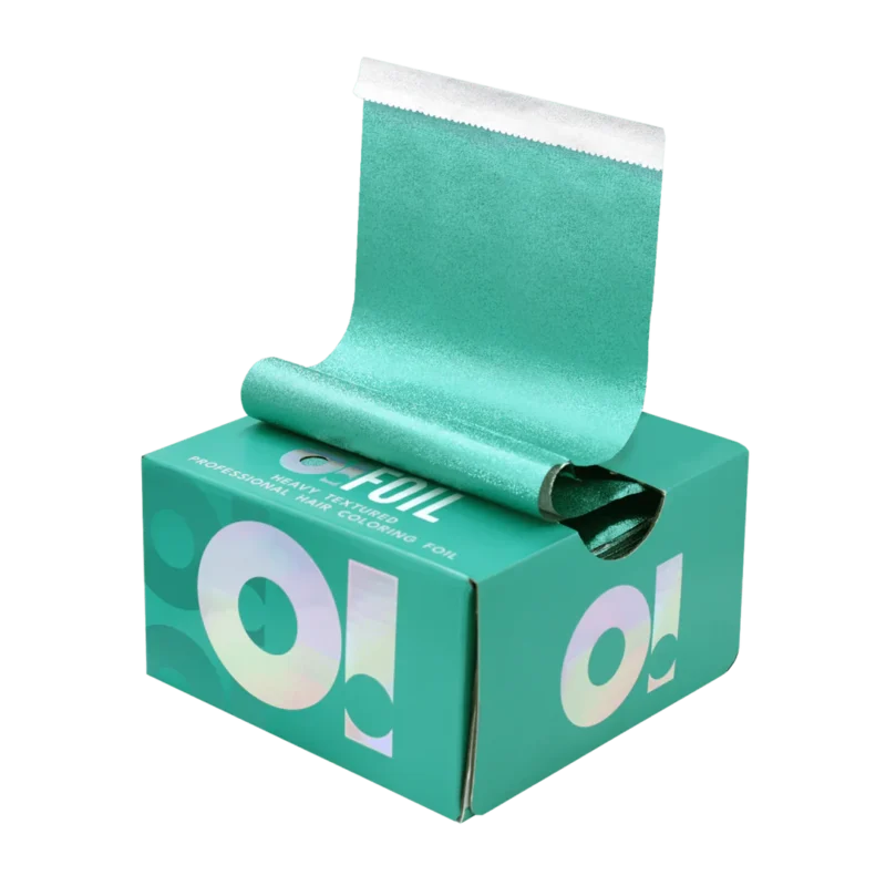 O! Tools Blue Lagoon - Ryflowana Folia Fryzjerska w Arkuszach 500 szt
