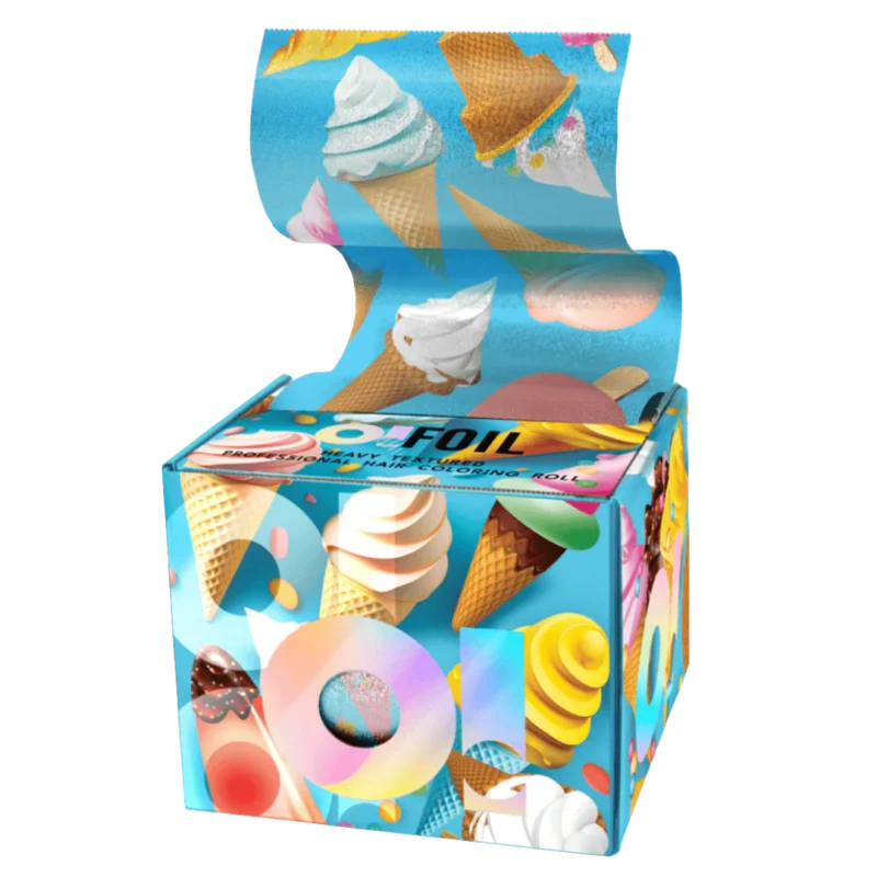 O! Tools Ice Cream - Ryflowana Folia Fryzjerska w Rolce 100 m